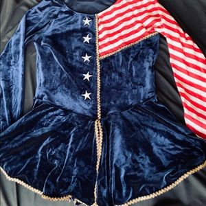 Stars and Stripes Figure Skating Competition Dress